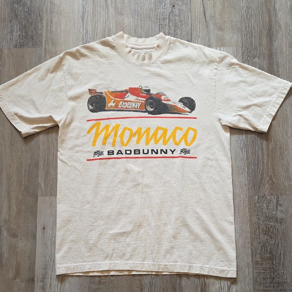 Official Bad Bunny Tour Merch Nadie Sabe Monaco Race Car Shirt